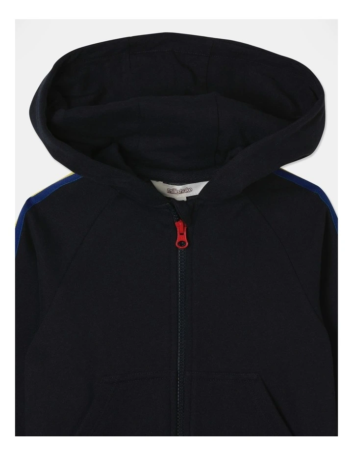 Fleece Zip Thru Sweat Top (3-8 Years) in Navy