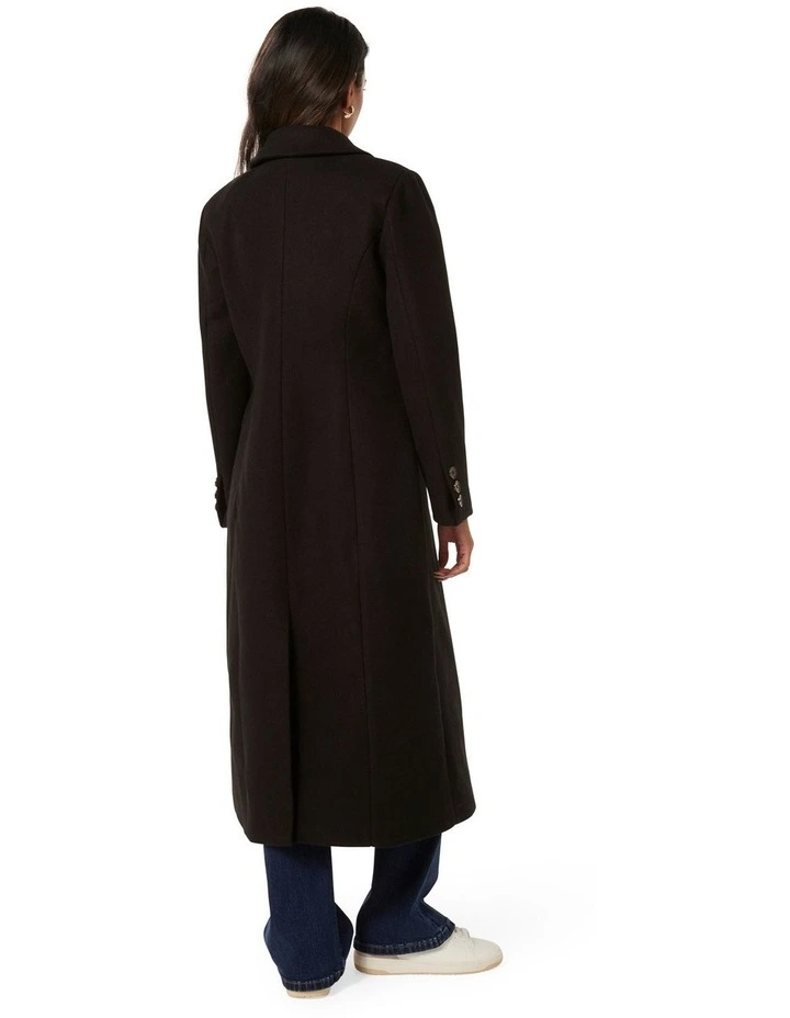 Hannah Maxi Coat in Black