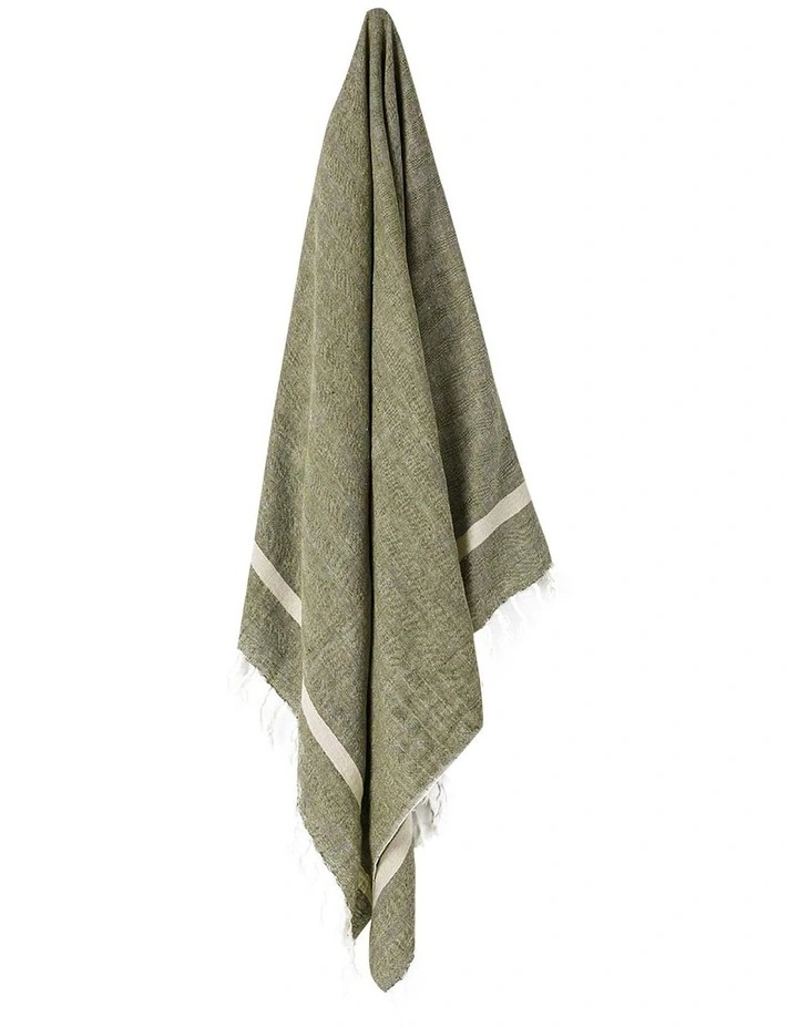 Herringbone Throw Khaki