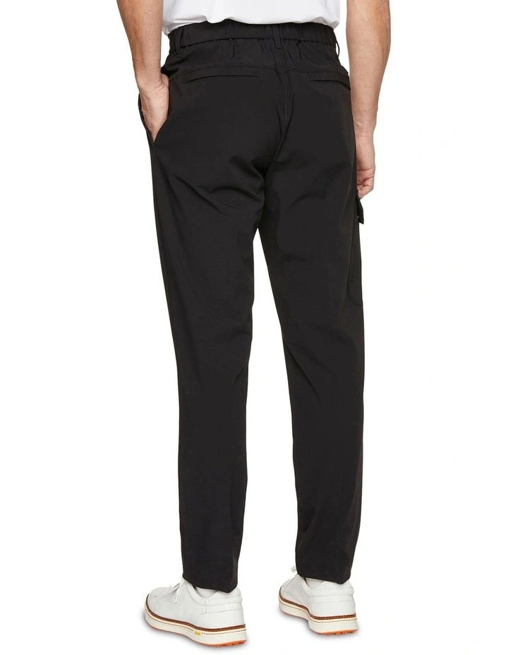Gold Cargo Pant in Black