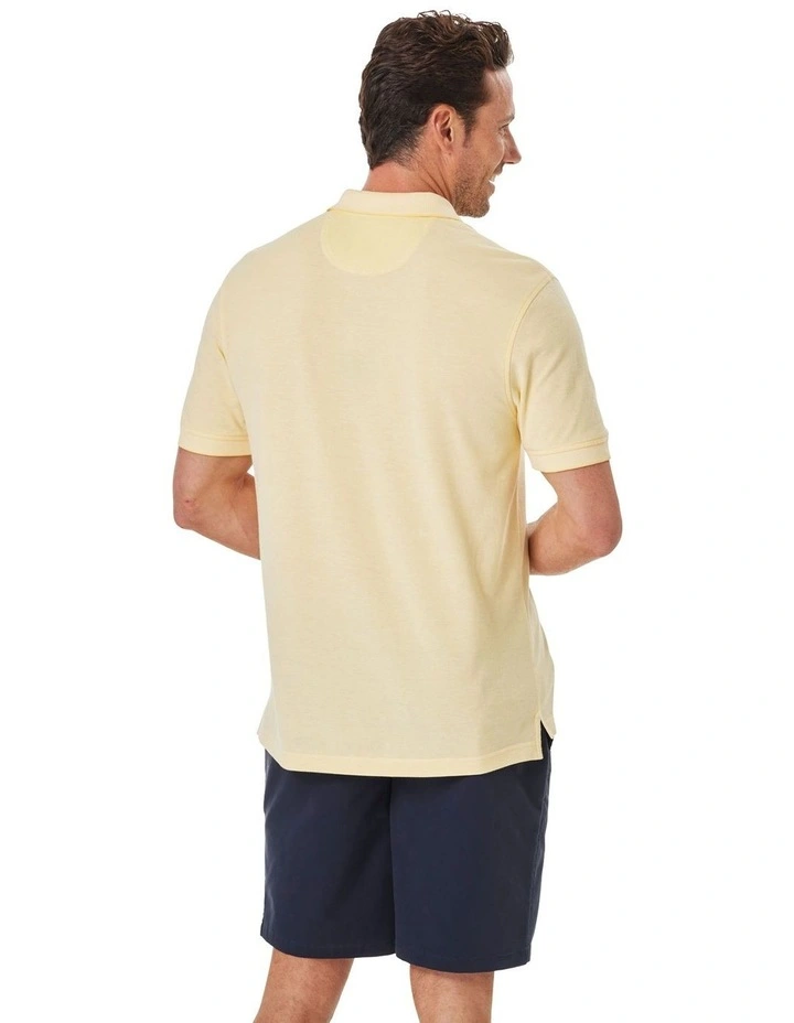 Oxford Pocket Polo Shirt in Yellow