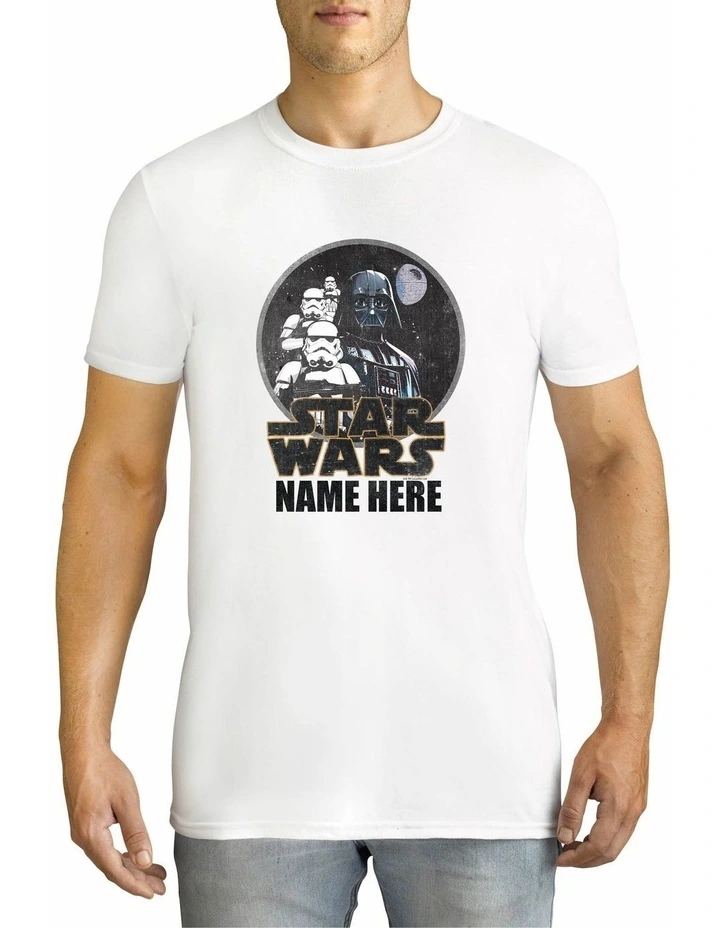 Star Wars Retro Circle Design T-Shirt in White