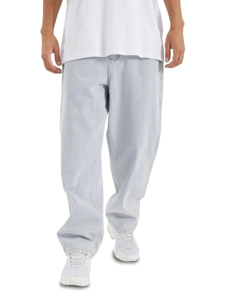 Baggy Wide Leg Jean in Light Blue