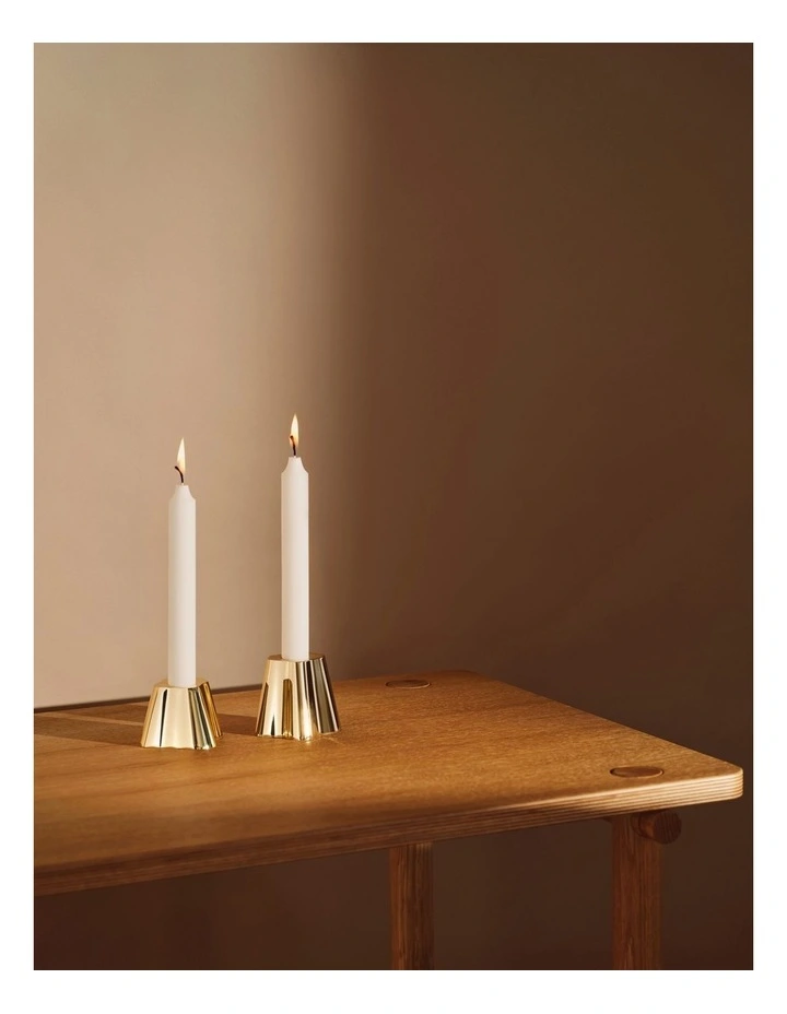 Alvar Aalto Collection Candleholder 50mm in Brass