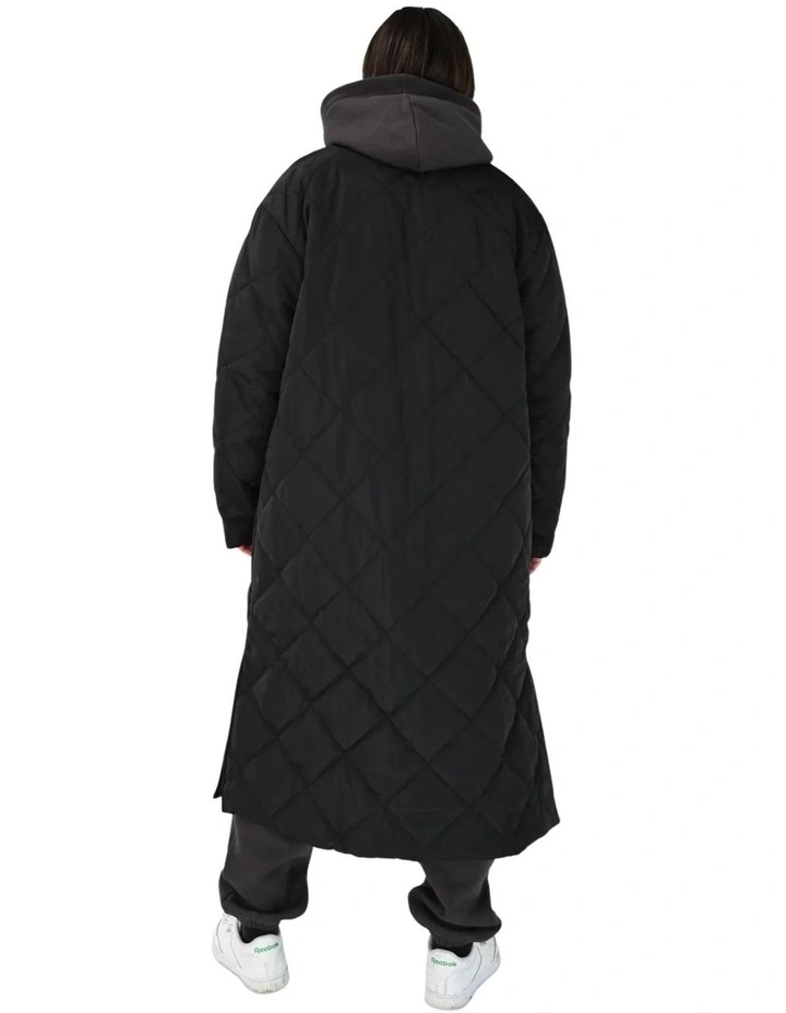 Recycled Puffer Coat in Black