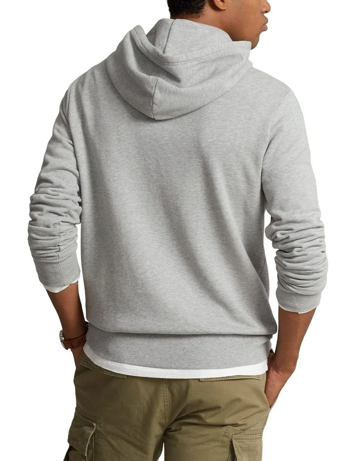 Loopback Fleece Hoodie in Grey