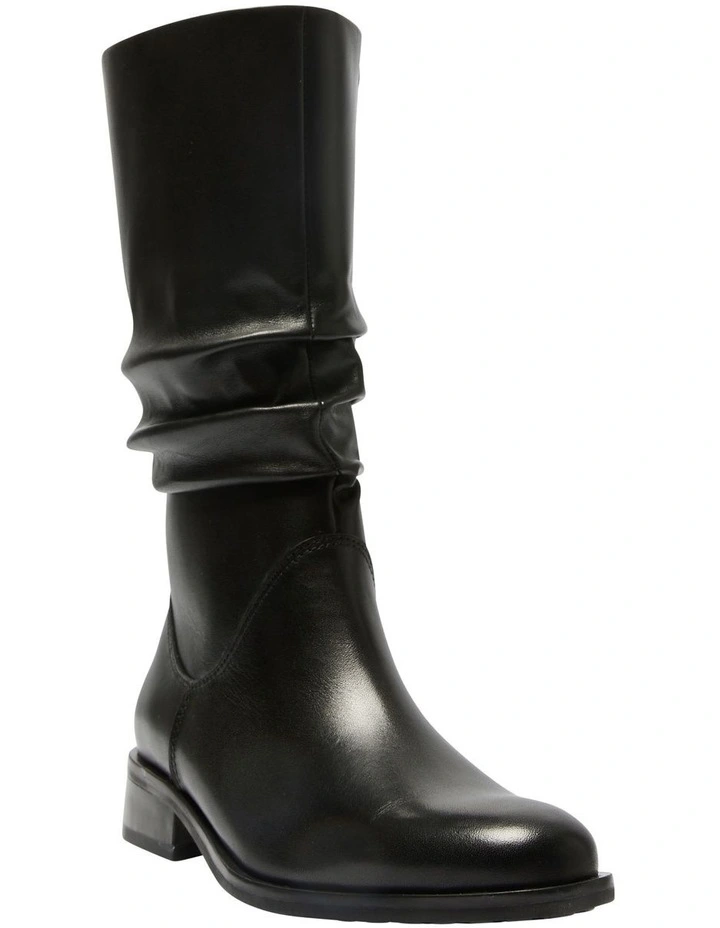 Adam Leather Boots in Black