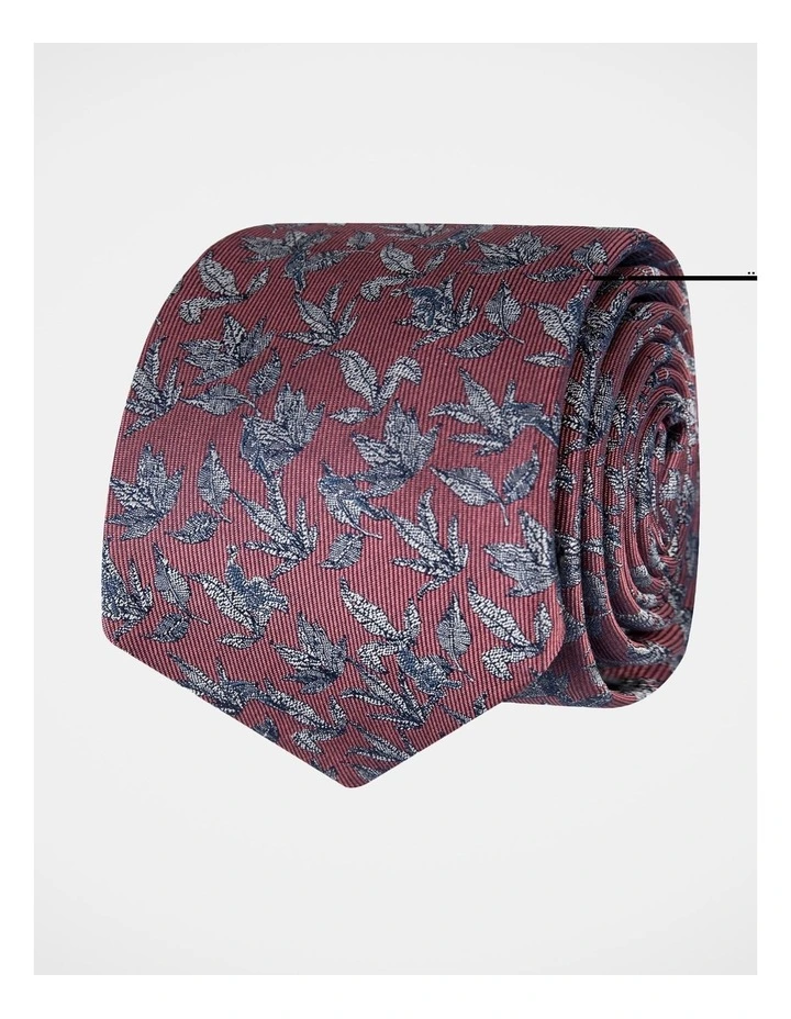 Floral Silk Tie Pink