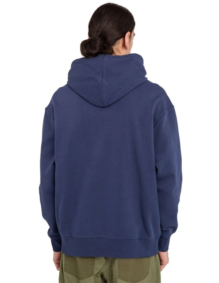 Bubble Worm Pullover Hoodie in Blue