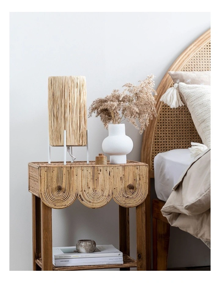 Island Table Lamp 16x16x29cm in Natural