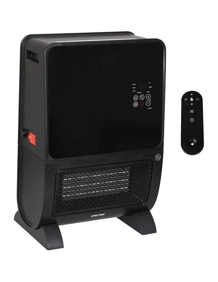 Outdoor Portable Space Ceramic Instant Electric Heaters 2000W in Black