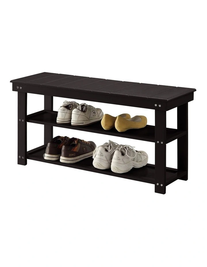 Maeve Shoe Storage Bench in Black