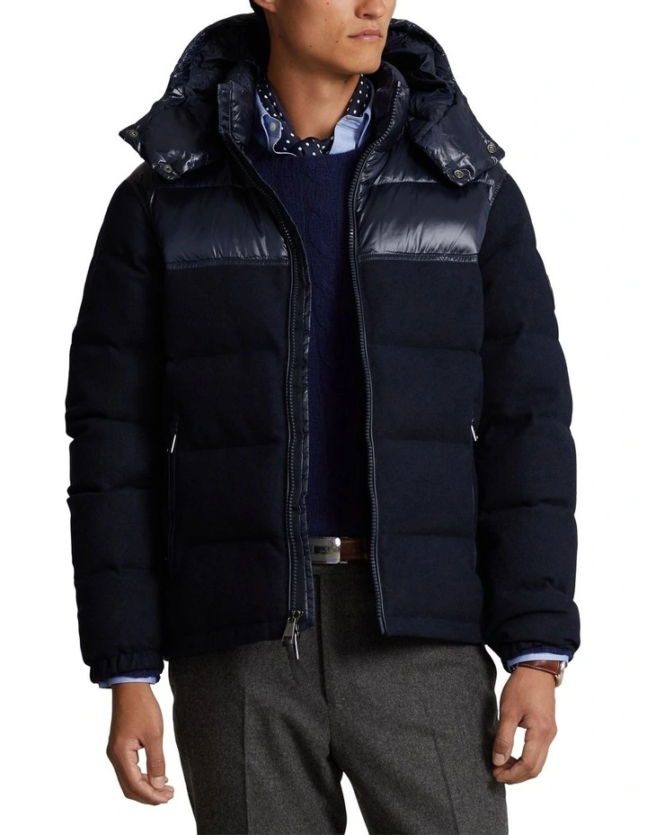 The Hybrid Down Jacket in Blue