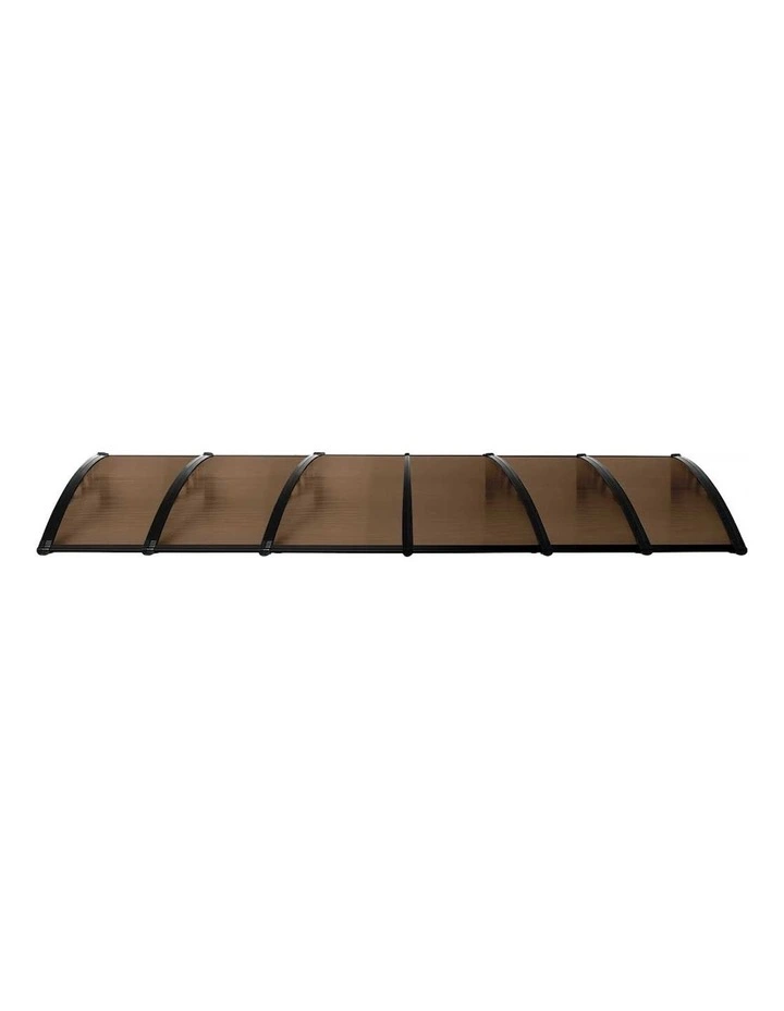 Window Door Awning Canopy 1x6M in Black