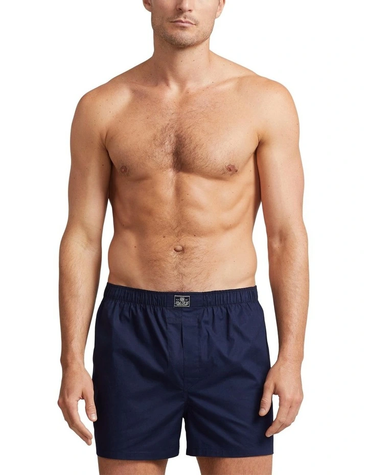 3 Pack Woven Boxers in Blue