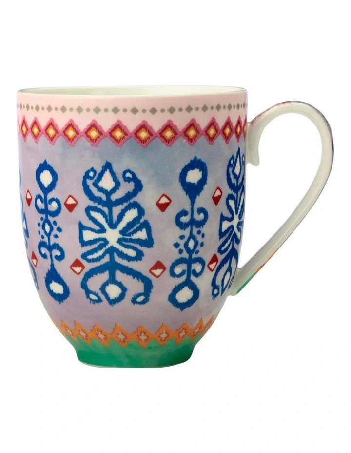 Teas & C's Zanzibar Coupe Mug 420ML Ikat Gift Boxed