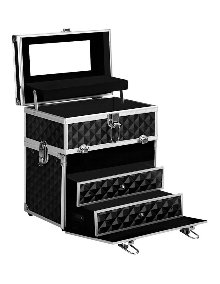 Beauty Case Makeup Travel Bag Organiser in Black