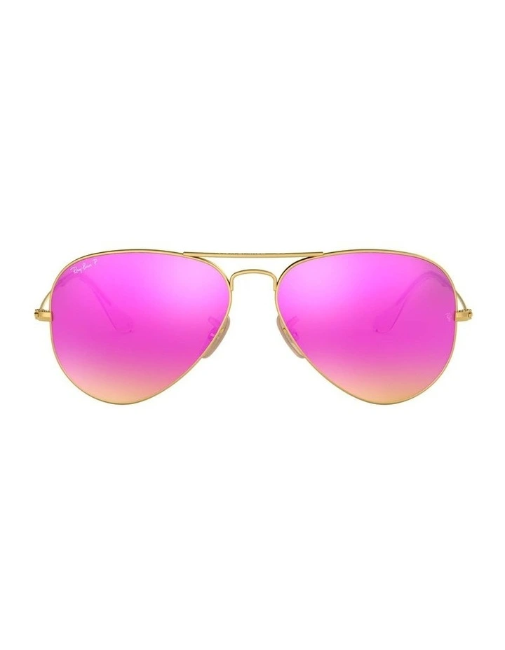 Aviator Gold RB3025 Polarised Sunglasses