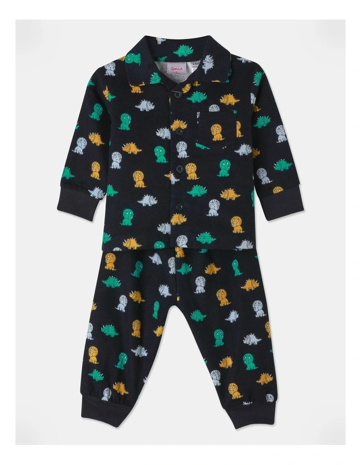 Dino Pyjama Set in Navy