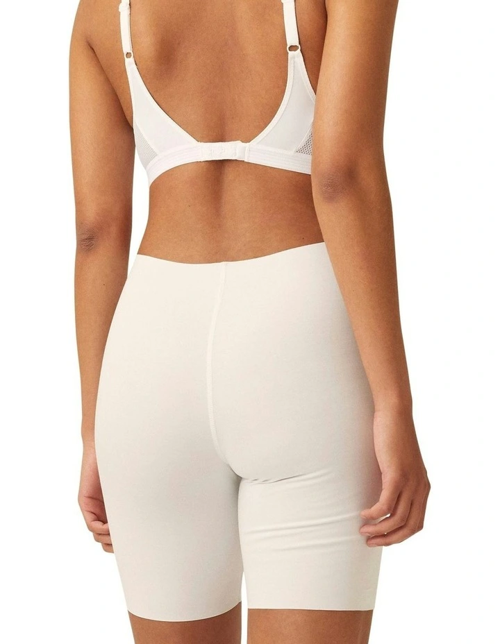 Cotton & Modal Long Leg Boxer Brief in White