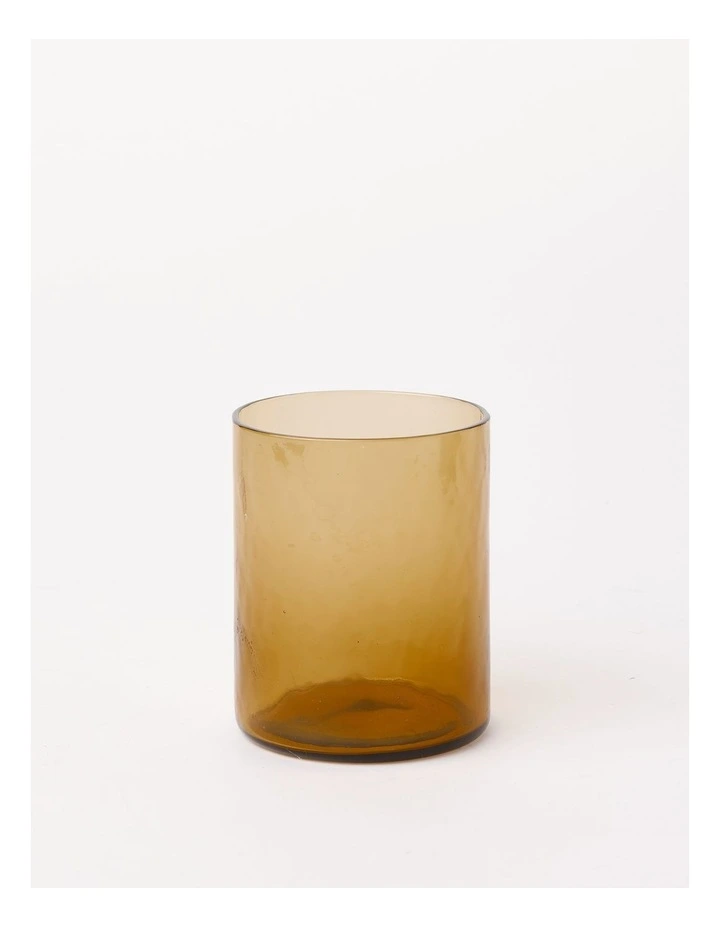Hammered Short Tumbler Set of 4 in Brown