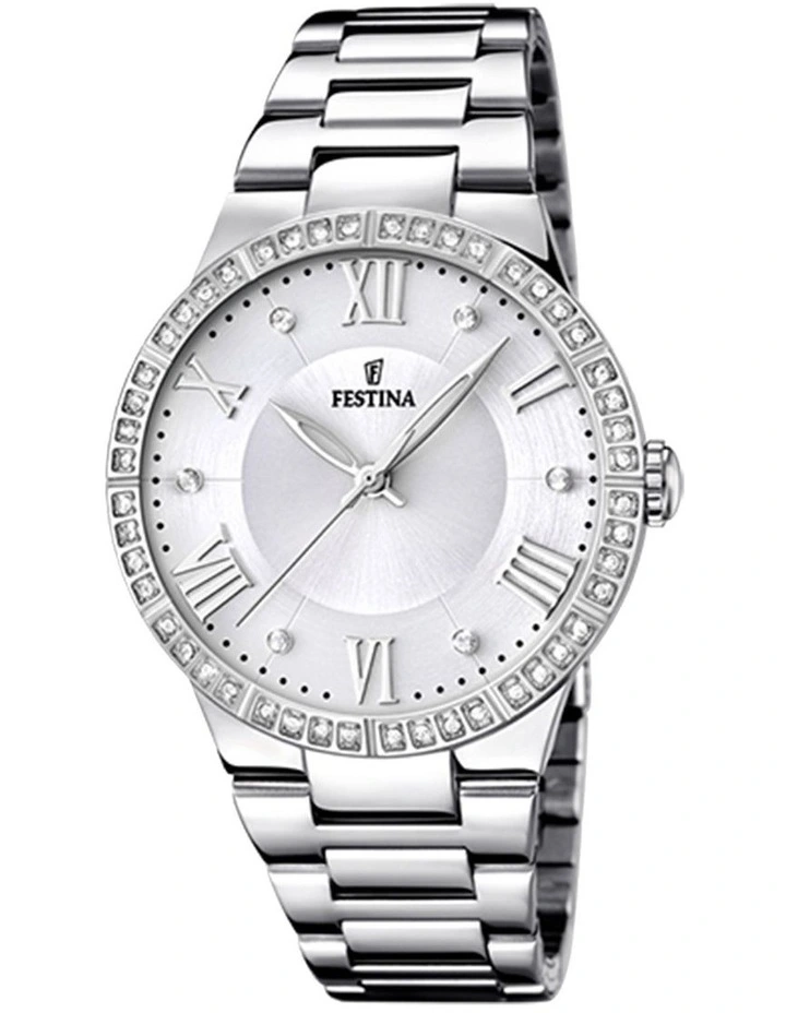 Boyfriend Stainless Steel Watch in Silver