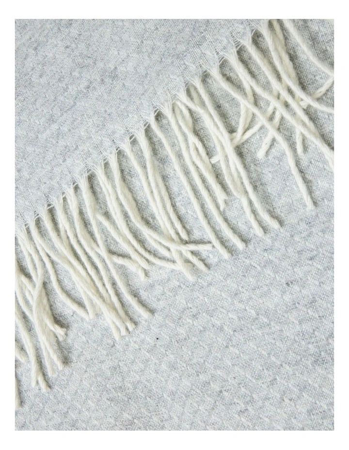 Chiswick Throw Blanket in Light Grey