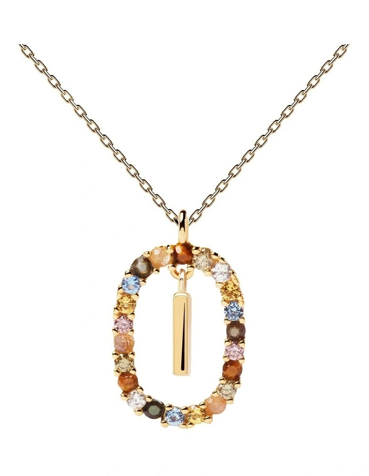 Letter I Multi Necklace
