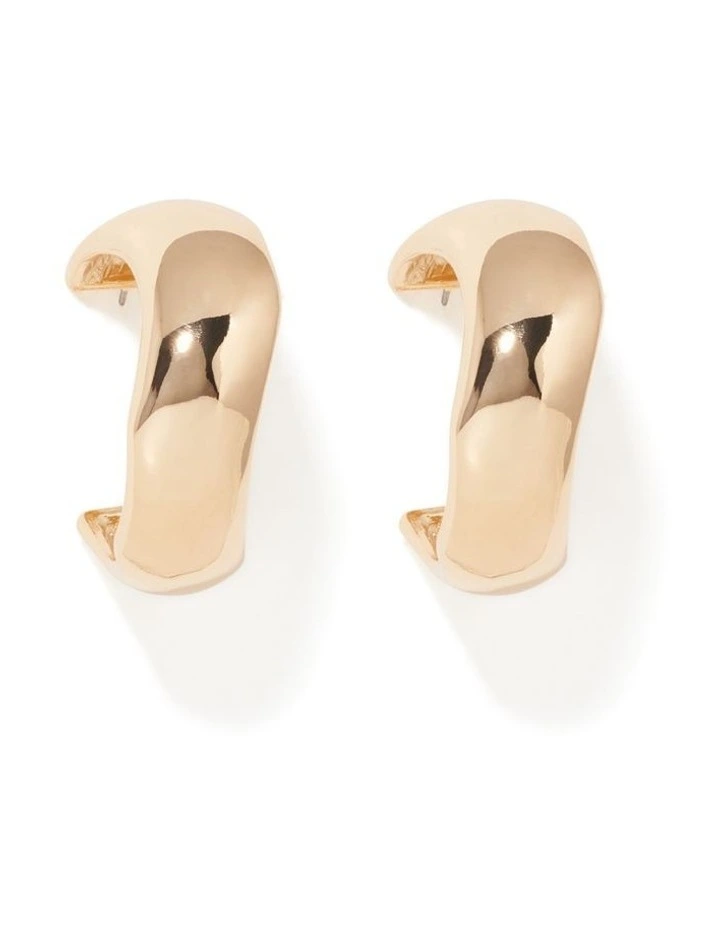 Signature Orla Oversized Chunky Hoop Earrings in Gold