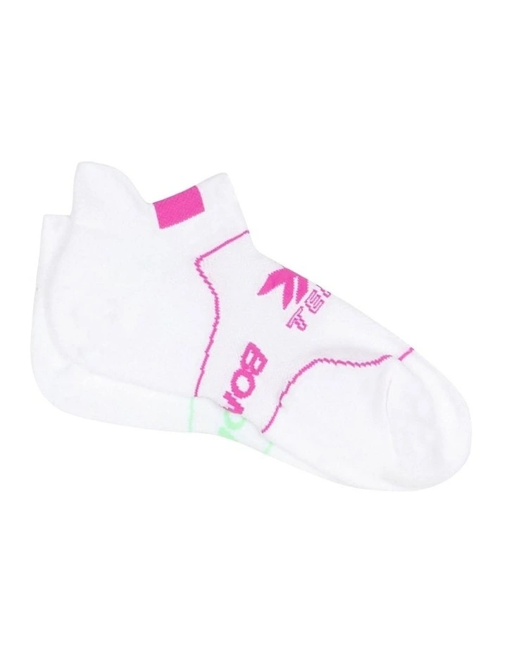 Womens X-Temp Sport Low Cut Socks 2 Pack in White