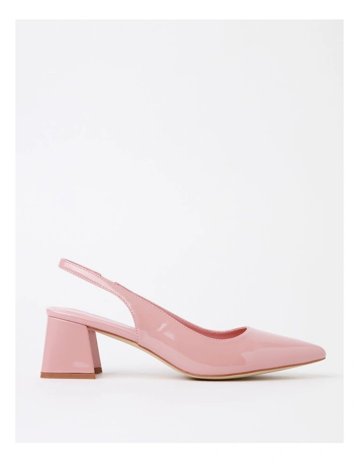 Abbey Heeled Shoes In Soft Pink Patent