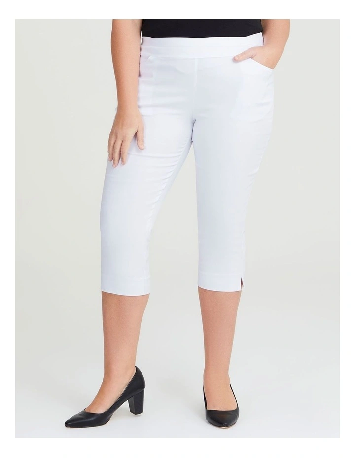 Editorial Crop Pant in White