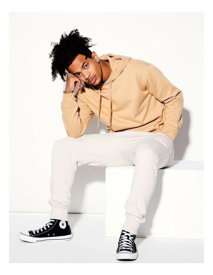 Nathan Pull Over Hoodie in Yellow