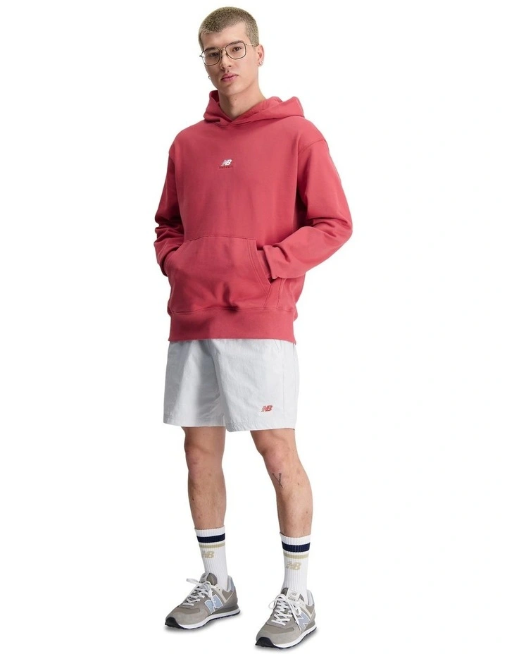 Athletics Remastered Graphic French Terry Hoodie in Astro Dust