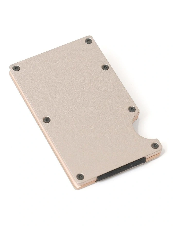 Minimalist Unisex Metal Wallet in Pink