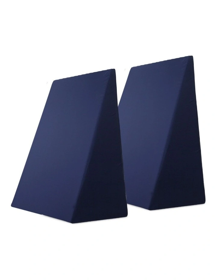 Wedge Pillow Twin Pack in Blue