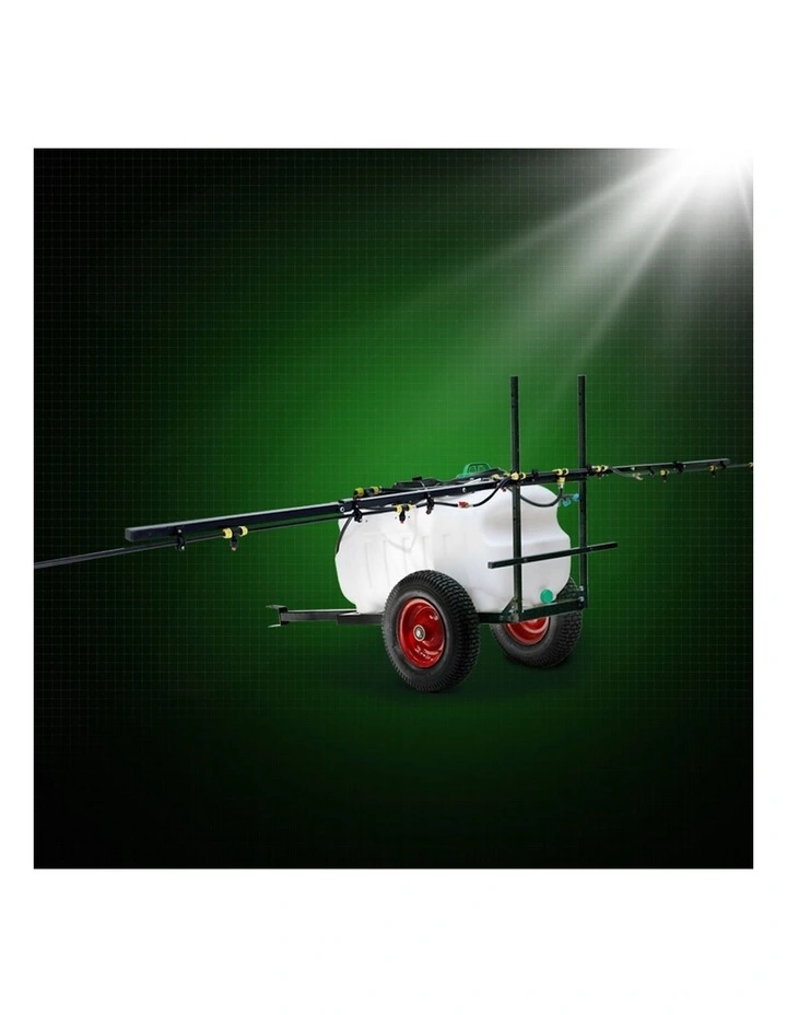 ATV Weed Sprayer 5M Boom Trailer Spot Tank 100L in White