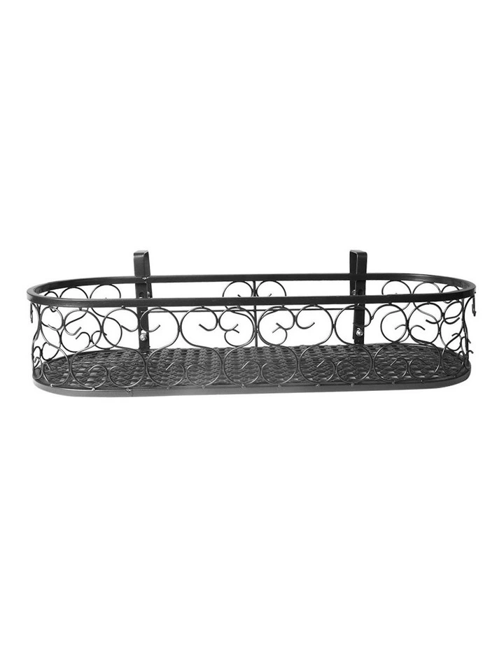 Outdoor Indoor Hanging Flower Plant Stand in Black