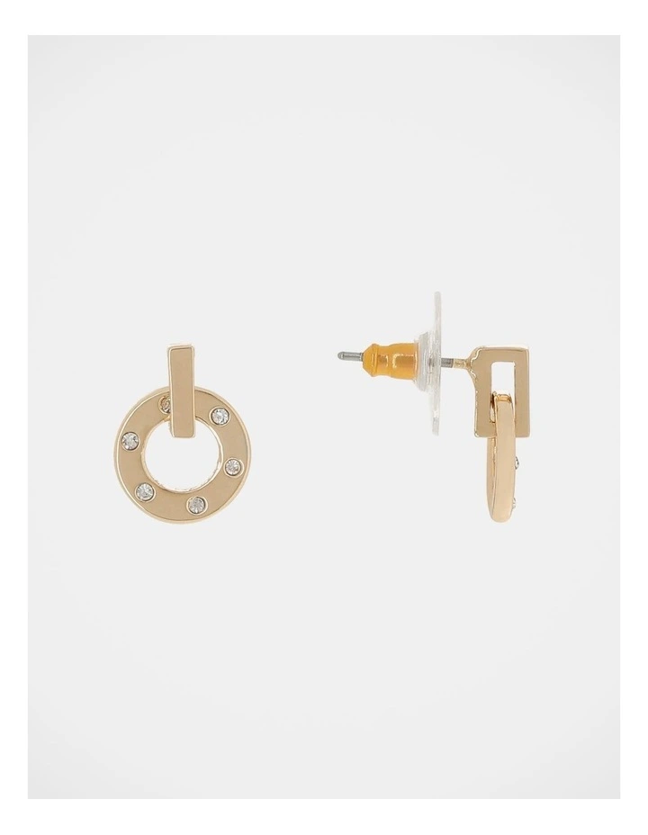 Mini Door Knocker Gold Earrings