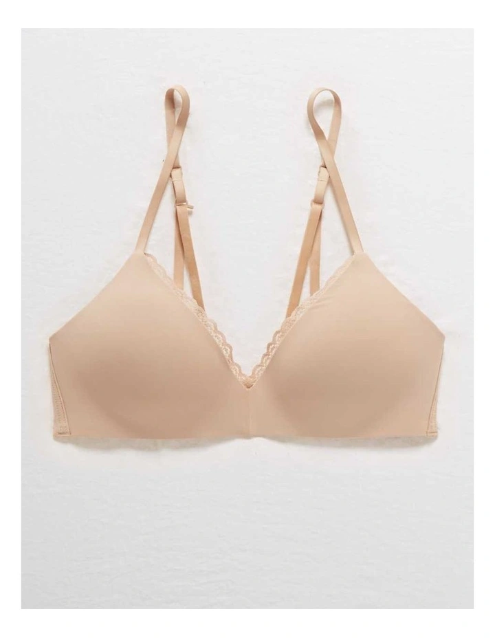 Real Happy Wireless Lightly Lined Bra in Natural