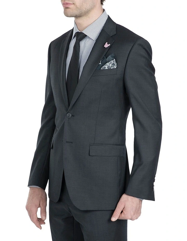 Slim Fit Charcoal Beta Jacket FGI614