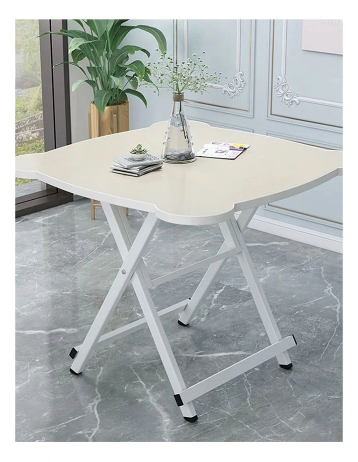 Minimalist Cat Ear Folding Table Stall Desk in White