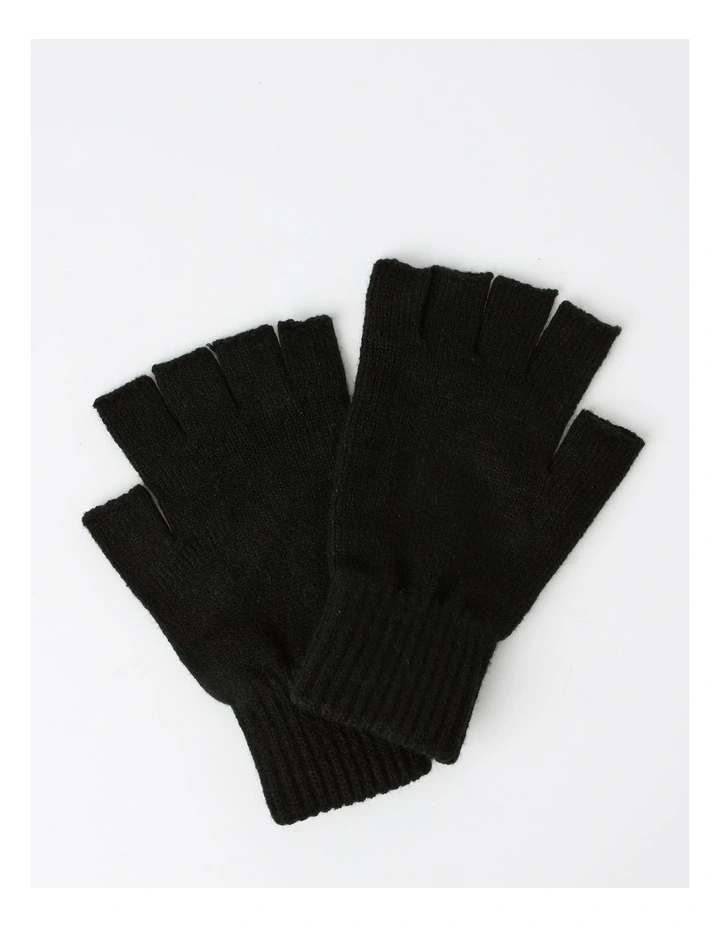 Fingerless Glove in Black