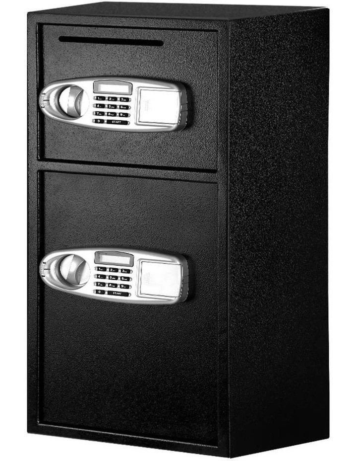 Electronic Double Door Digital Security Box In Black