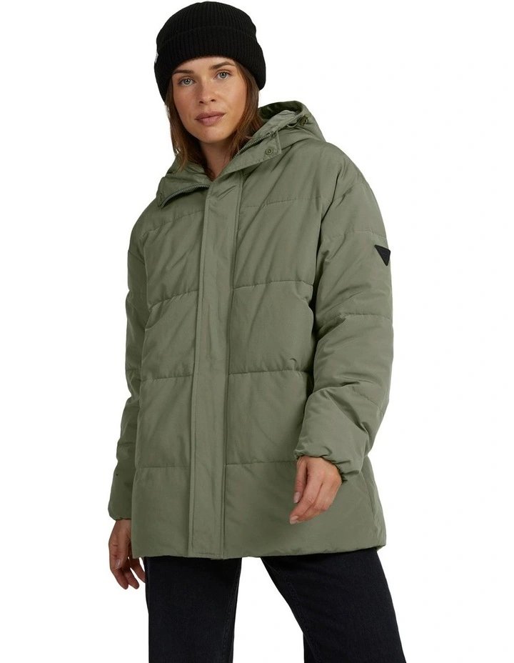 Ocean Ways Parka Jacket in Agave Green