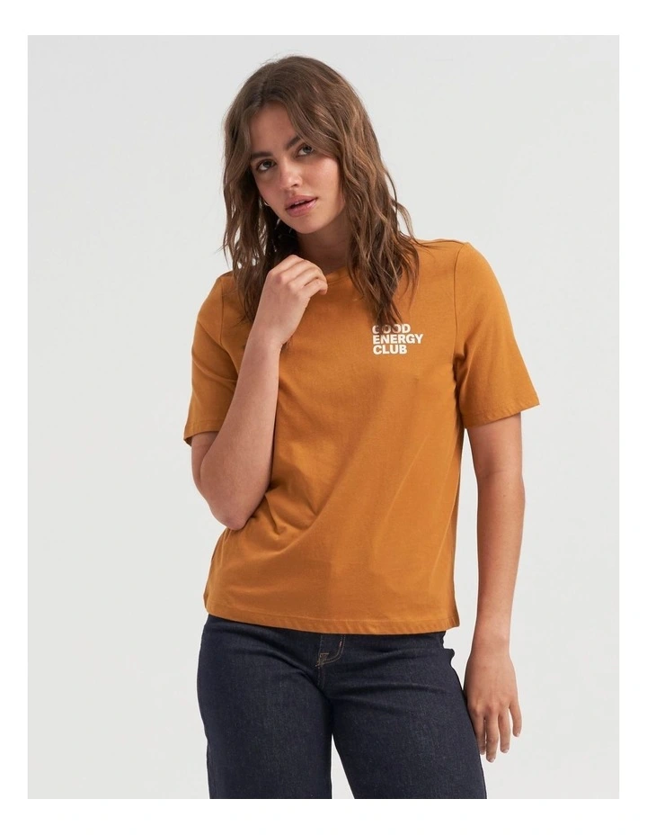 Tina Life Boxy Top in Orange