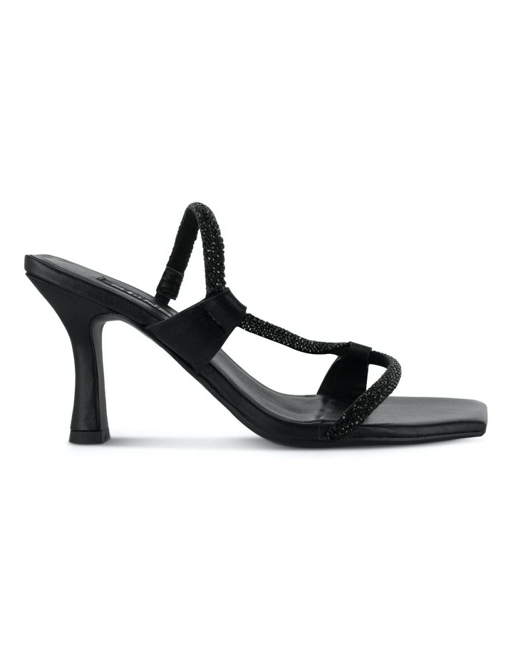 Umee Heeled Sandals in Black