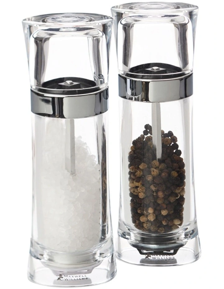 Salt & Pepper Mill Set 13cm in White