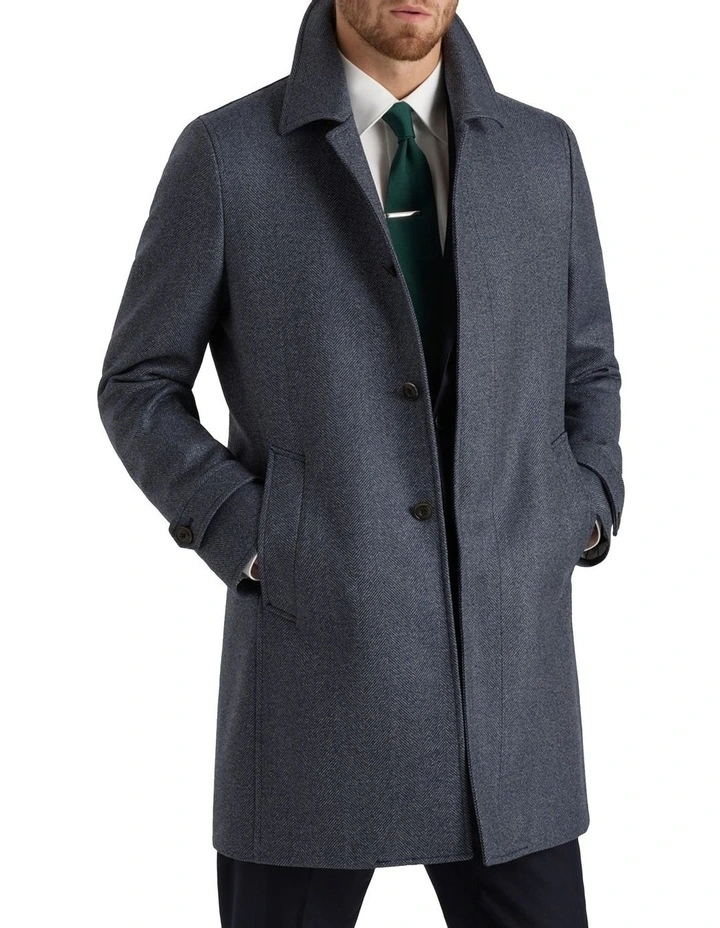 Oberon Coat in Lake House Blue
