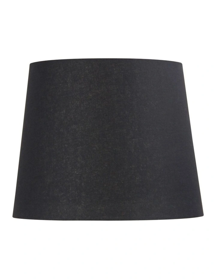 Linen Hardback Lamp Shade 38cm Black